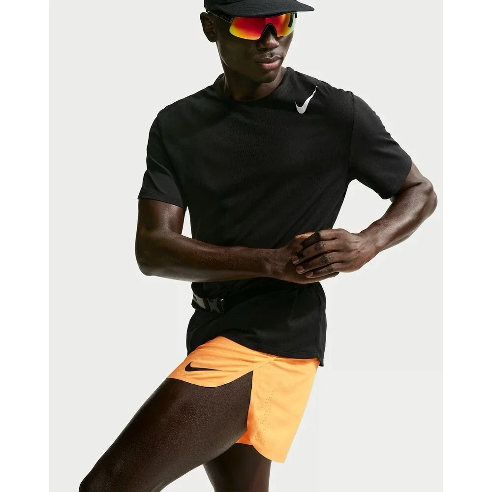 Nike Aeroswift ADV Dri-Fit 4” Brief Lined Running Shorts Orange Sz L FN3352-845
